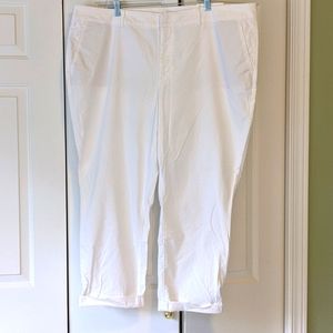 Loft Girlfriend Chino, white, 22W, NWT